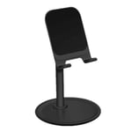 HCFSUK Support de téléphone, 5 & deg; -45 & deg; Support de téléphone de Bureau Vertical réglable en Hauteur, avec Mini étagère, pour téléphones Mobiles et tablettes, et Prend en Charge Les apparei