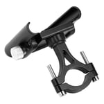 (Black) Aluminum Alloy Mobile Phone Holder For Motorcycle Bicycle