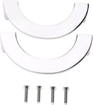 2pcs Bouton de Porte Poignée de la mode Tirette semi-circulaire demi-cercle pour armoire penderie porte boutons de tiroir-Argent