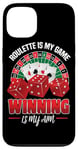 Coque pour iPhone 13 La roulette est mon jeu Gagner est mon objectif