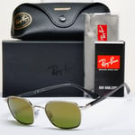 Ray-Ban Sunglasses Polarized Chromance Silver Green Mirror Gold RB 3664CH 003/6O