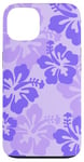 iPhone 13 Cute Purple Hibiscus Tropical Floral Hawaiian Flowers Island Case