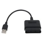 Pour manette PS2 vers PS3 PC USB Adapter Converter Gamepad vers ordinateur - noir