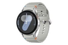 Samsung Galaxy Watch7 smart ur med sportsbånd - 32 GB - sølv