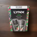 LYNX Africa The O.G. Duo Deodorant Gift Set Body Wash & Body Spray perfect for 2