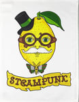 Mr Lemon Steampunk Man Large Cotton Tea Towel