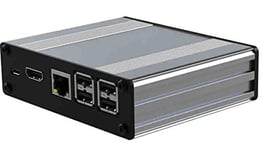 RS PRO Raspberry Pi Boîtier en Aluminium argenté pour Raspberry Pi