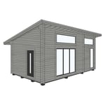 Baseco Attefallshus Stensund 30 m² Stuga med Loft STENSUNS stuga 30m2 - Knuttimrat 22792