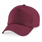 Caps 5 Panel Beechfield voksen - Burgunder