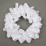 55cm White Christmas Wreath Alaskan Pine for Fireplaces Home Wall Door Stair Artificial Xmas Tree Garden Yard Decorations