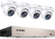 ZOSI 8CH 1080P H.265+ TVI DVR Caméra de Surveillance Extérieur/Intérieur CCTV