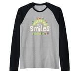 Disney Pixar Cars 2 Miles Of Smiles McQueen Mater Chest Logo Raglan Baseball Tee