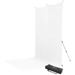 Westcott X-Drop Pro Backdrop Kit -Valkoinen taustakangas telineellä