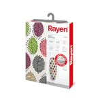 Rayen | Housse universelle pour planche à repasser | Facile à installer avec le système EasyClip | 2 couches : mousse et tissu 100 % coton imprimé | Gamme de base Rayen | Mesures : 130x47 cm