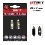 EINPARTS Canbus c10w 41mm Led 310 lumen 6000K 2-pack festoon Vit