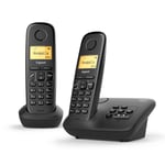 Gigaset AL170A Duo Téléphone DECT Identification de l'appelant Noir