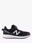 New Balance Kids' 570 Bungee Lace with Top Strap Running Shoes, Black