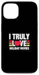 Coque pour iPhone 13 J'aime vraiment les films de vacances