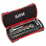 Coffret Douilles Et Accessoires 1/2'' SAM OUTILLAGE - 23 Outils