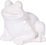 dobar 10410e Figurine de jardin Grenouille Taille M - Figurine décorative pour l'extérieur - Grenouille de conte de fées en céramique pour jardin - Nain de jardin extérieur - Statue grenouille pour la