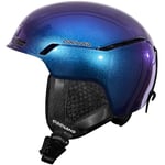 Odoland Casque de Ski, Casque de Snowboard Couluer Changant, Casque de Ski avec Cache-Oreilles Anti-Choc pour Adult et Jeune, Casque de Neige Compatible avec Masque de Ski, Sécurité Certifiée, Bleu