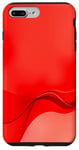 Coque pour iPhone 7 Plus/8 Plus Art abstrait rouge esthétique minimaliste