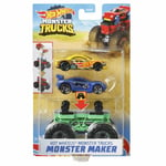 Hot Wheels Monster Trucks Maker Assorted New Vehicle Kids Toy