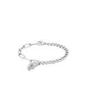 Lacoste Bracelet en chaîne pour Femme Collection CROCODILE avec cristaux - 2040146