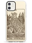 The Empress Tarot Card Cream Impact Phone Case for iPhone 12 Mini TPU Protective Light Strong Cover with Psychic Astrology Fortune Occult Magic