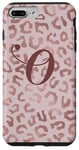 iPhone 7 Plus/8 Plus Letter O Initial Leopard Rose Pink Cheetah Monogram Case