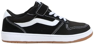 Vans Garçon Unisex Kinder Ryland Ls V Basket, Suede/Canvas Black/White, 34 EU