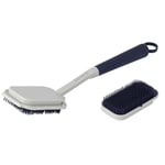 Beldray LA032814FEU7 Deep Clean Brosse à Vaisselle en Caoutchouc - soies en Caoutchouc Douces, Nettoyage sans Rayures, idéal pour Toutes Les Surfaces, Boucle de Suspension pour Un Rangement Facile