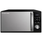 Russell Hobbs 25L 4-in-1 Digital Combination Microwave with Air Fryer Function, 10 Auto-Cook Settings, 900W with 5 Power Levels & 9 Air Fryer Function, Easy to Use, Defrost Setting, Black, RHMAF2504B