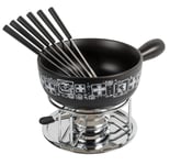 Cheese Fondue Set Swiss black 23cm