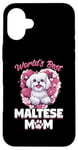 iPhone 16 Plus Maltese Dog Breed Pet World's Best Maltese Mom Case