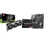 MSI GeForce RTX 4070 SUPER 12G VENTUS 3X OC Gaming Graphics Card - 12GB GDDR6X & B650 GAMING PLUS WIFI Motherboard, ATX - Supports AMD Ryzen 7000 Series Processors, AM5-14+2 D