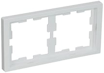 Schneider Electric Merten MEG4020-6535 Cadre de Finition Design système à 2 Prises IP20 163 x 90 mm Blanc Lotus Design personnalisé Fabriqué en Allemagne Blanc