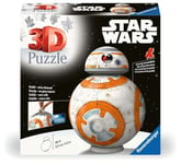 Ravensburger - Puzzle 3D Ball - Star Wars BB8 - À partir de 8 ans - 104 pièces numérotées à assembler sans colle - Accessoires de finition inclus - 11578