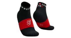 Chaussettes compressport ultra trail socks v2 0 low noir rouge