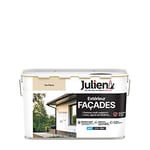 Julien Peinture pour Façades Multi-Supports en phase Aqueuse - Murs extérieurs, appuis de fenêtres, soubassement, gouttières - Ton Pierre 2,5 L