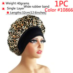 (-1kpl väri10866)Uudet tyylit Satin Bonnet Silk Night Sleeping Cap Naisten Kiharat Hiukset Multi Style Printing