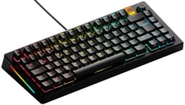 Glorious Gaming GMMK 3 HE: Clavier réactif, Effet Hall, taux de Polling 8K, switches MX et magnétiques (Hot Swap), Clavier 75%, Joints modulaires, Capuchons doubleshot PBT, Allemande QWERTZ - Noir