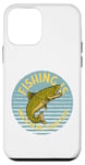 Coque pour iPhone 12 mini Pêche sautant poisson pêche à la ligne art saut truite pêche