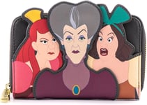 Loungefly Disney Villains Scene Evil Stepmother and Step Sisters Zip Around Wallet (WDWA1854)