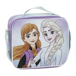 Sac à goûter isotherme La Reine des neiges - Couleur bleue - 21,5 x 8,5 x 19 cm - Fabriqué en polyester - Petit sac à dos avec fermeture éclair et poignée réglable - Produit original conçu en Espagne,