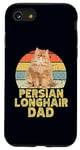 Coque pour iPhone SE (2020) / 7 / 8 Persian Long Hair Cat Dad Retro Vintage Style Cool Cats Lover