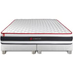 Ensemble matelas sommier Energy 180 x 200 cm - Couleur : Blanc