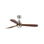 LANTAU XL Ventilateur avec lumière en nickel mat 33463DC