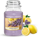 Yankee Candle Scented Candle | Lemon Lavender Large Jar Candle | Long Burning Ca