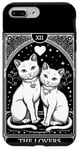 iPhone 7 Plus/8 Plus Tarot Card Mystic Cats | The Lovers Valentines Day | Couples Case